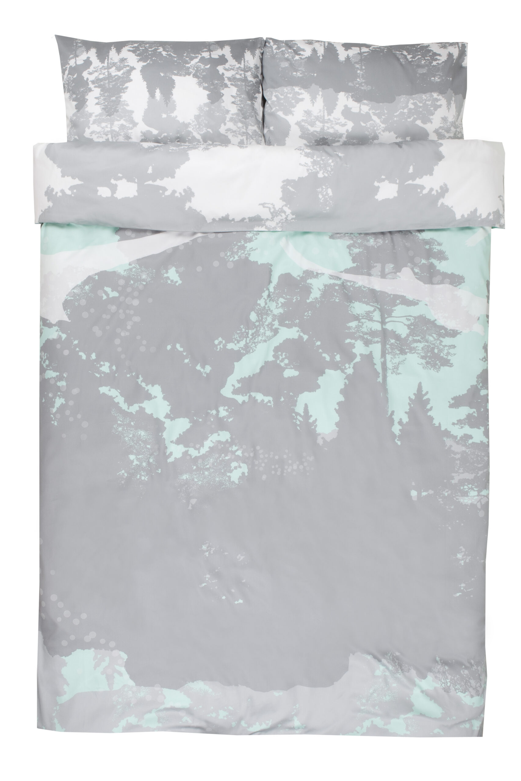 Suuri vuodevaatesetti Joutsenet merensinisessä 1 Suur voodipesukomplekt Luiged meresinises