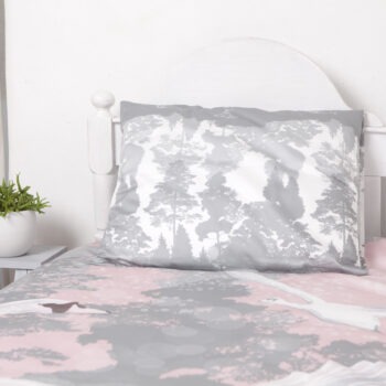 Voodipesukomplekt Luiged roosas