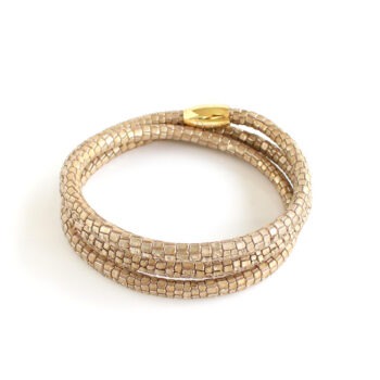 Liskokuviollinen nahkarannekoru